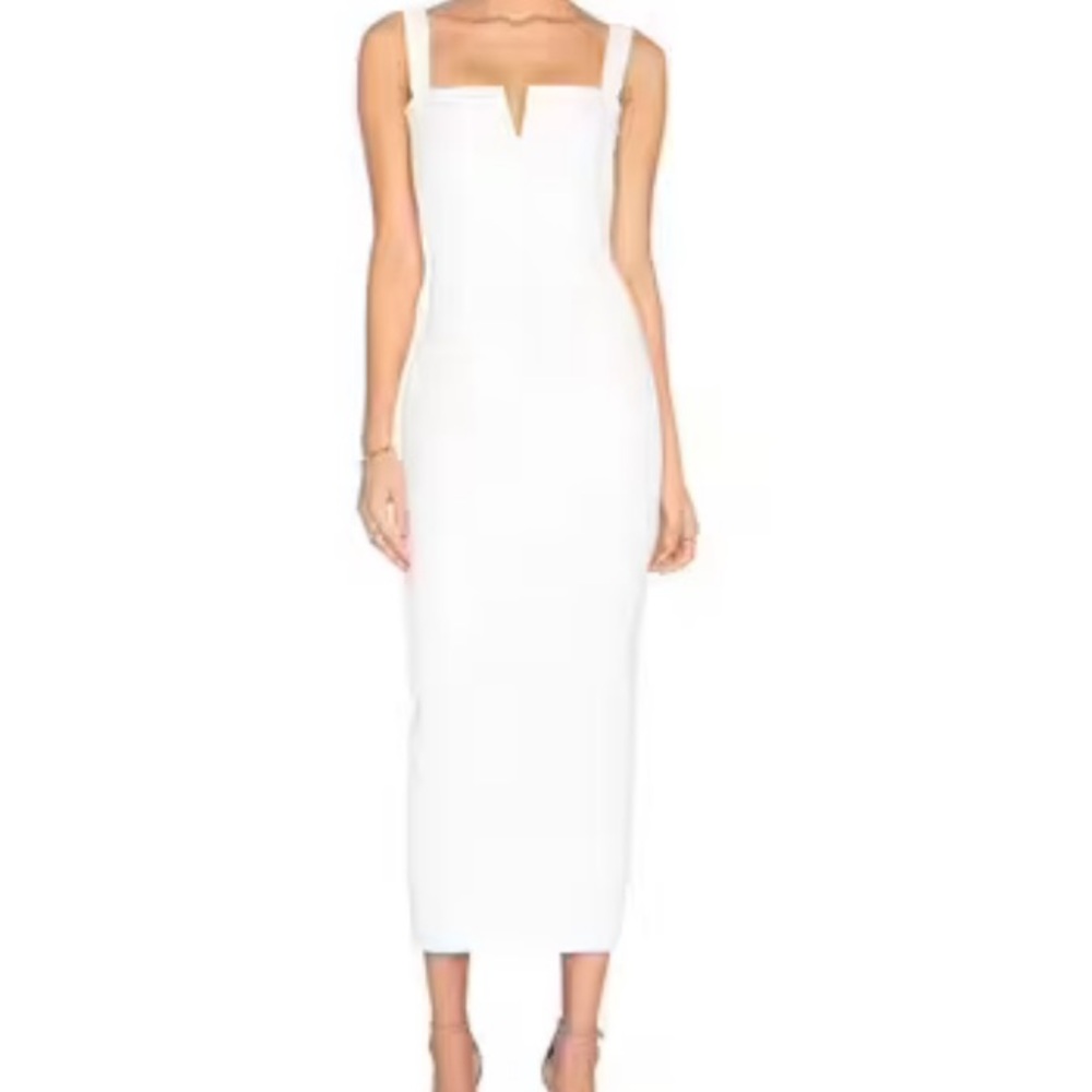 MISHA COLLECTION Slim Crepe Midi Dress